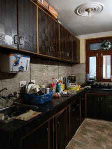 Kitchen Image of 1500 Sq.ft 2 BHK Builder Floor for rent in Patel Nagar Gurgaon for Rs. 38000