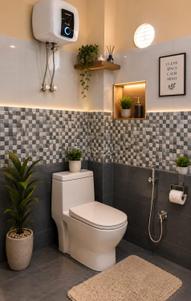 Bathroom Image of 1650 Sq.ft 2 BHK Independent House for rent in Shyam Nagar Kanpur for Rs. 11999