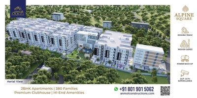 Image of 950 Sq.ft 2 BHK Apartment / Flat for sale in Alpine Square, Patancheru, Sangareddy for Rs. 4200000