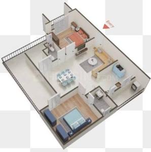 Image of 1618 Sq.ft 3 BHK Apartment / Flat for sale in Gunjur, Bengaluru for Rs. 17500000
