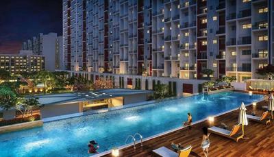 Image of 1100 Sq.ft 2 BHK Apartment / Flat for sale in Godrej Emerald Waters, Pimpri, Pune for Rs. 13800000