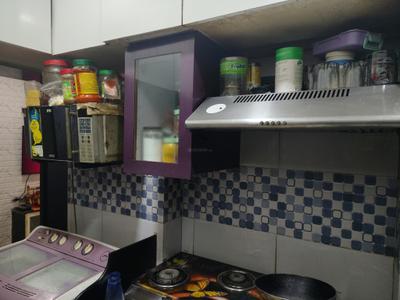 Kitchen Image of 530 Sq.ft 1 BHK Apartment / Flat for rent in Kasarvadavali Thane for Rs. 18000