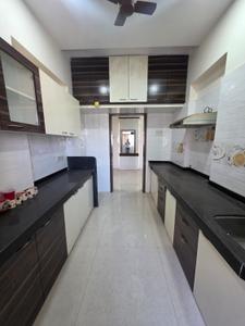 Kitchen Image of 1200 Sq.ft 2 BHK Apartment / Flat for rent in Rutu Riverview Classic Building No 3 Phase III, Kalyan West Kalyan for Rs. 24000