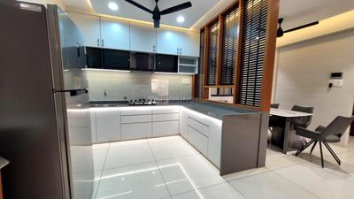 Kitchen Image of 1500 Sq.ft 3 BHK Apartment / Flat for sale in Fatehgunj Vadodara for Rs. 6000000