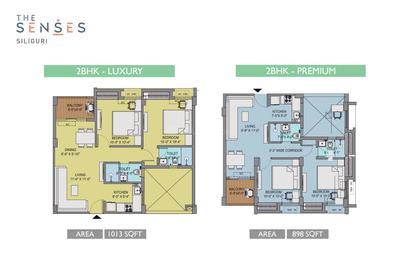 Image of 505 Sq.ft 1 BHK Apartment / Flat for sale in Dagapur, Siliguri for Rs. 1868500