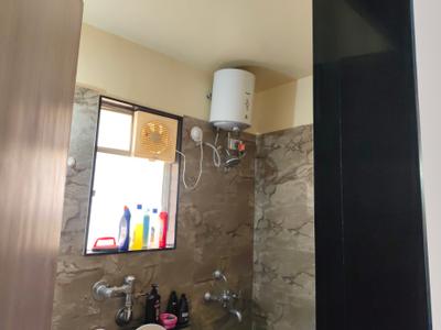 Bathroom Image of 320 Sq.ft 1 RK Apartment / Flat for rent in Nyati Elysia, Kharadi Pune for Rs. 24000