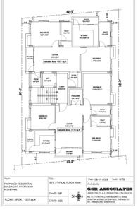 Image of 1173 Sq.ft 3 BHK Apartment / Flat for sale in Arjun Sai Kiran, Ayappakkam, Chennai for Rs. 6600000