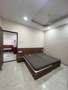 Bedroom Image of 650 Sq.ft 1 BHK Builder Floor for rent in Mahalakshmi Nagar Indore for Rs. 20000