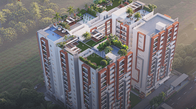 Image of 1304 Sq.ft 2 BHK Apartment / Flat for sale in Nallagandla, Hyderabad for Rs. 8013500