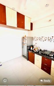 Kitchen Image of 895 Sq.ft 2 BHK Apartment / Flat for rent in Memnagar Ahmedabad for Rs. 35000