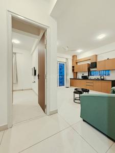 Hall Image of 700 Sq.ft 1 BHK Apartment / Flat for rent in Domlur Layout Bengaluru for Rs. 43000