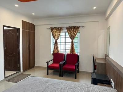 Bedroom Image of 350 Sq.ft 1 RK Builder Floor for rent in Halasuru Bengaluru for Rs. 20000