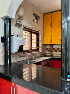 Kitchen Image of 1400 Sq.ft 2 BHK Builder Floor for rent in Sector 15 Part 2 Gurgaon for Rs. 42000