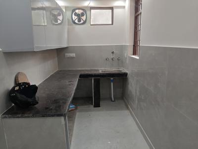 Kitchen Image of 600 Sq.ft 1 BHK Builder Floor for rent in Hari Nagar New Delhi for Rs. 16600