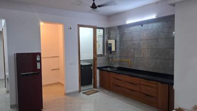 Kitchen Image of 1150 Sq.ft 3 BHK Apartment / Flat for rent in Nia Nami Riverside 90, Kudasan Gandhinagar for Rs. 40000