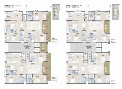 Image of 2743 Sq.ft 3 BHK Apartment / Flat for sale in Vesu, Surat for Rs. 17280900