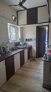 Kitchen Image of 525 Sq.ft 1 BHK Builder Floor for rent in Lajpat Nagar New Delhi for Rs. 33000