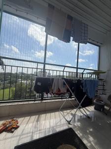 Balcony Image of 1695 Sq.ft 3 BHK Apartment / Flat for rent in Skyline Mansion, Elamkulam Kochi for Rs. 47000