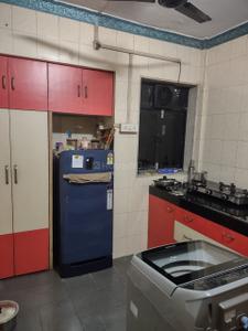 Kitchen Image of 590 Sq.ft 1 BHK Apartment / Flat for rent in Kalwa Thane for Rs. 16000