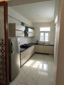 Kitchen Image of 1800 Sq.ft 3 BHK Apartment / Flat for rent in Gulnaar Meadows, Bhabat Zirakpur for Rs. 34000