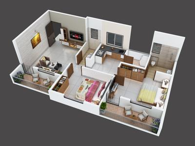 Image of 850 Sq.ft 2 BHK Apartment / Flat for sale in Ravet, Pune for Rs. 6000000