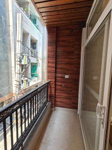 Balcony Image of 900 Sq.ft 3 BHK Builder Floor for rent in S Gambhir The Swastik, Dwarka Mor New Delhi for Rs. 34000