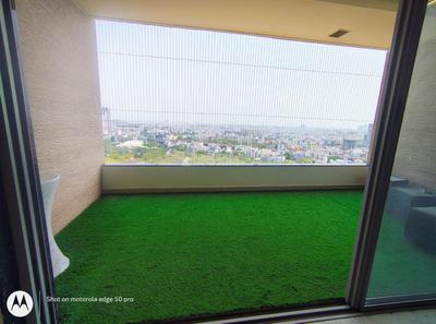 Balcony Image of 3300 Sq.ft 3 BHK Apartment / Flat for rent in Rai Durg Hyderabad for Rs. 170000