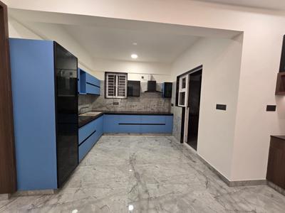 Kitchen Image of 4000 Sq.ft 3 BHK Builder Floor for rent in Sahakara Nagar Bengaluru for Rs. 90000