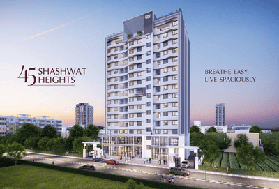 Image of 1369 Sq.ft 2.5 BHK Apartment / Flat for sale in 45 Shashwat Heights, Punawale, Pune for Rs. 10500000
