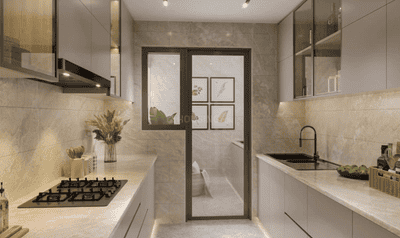 Kitchen Image of 1080 Sq.ft 2 BHK Builder Floor for sale in Pitrachaya Dev Luxury Floors, Sector 70 Gurgaon for Rs. 16000000