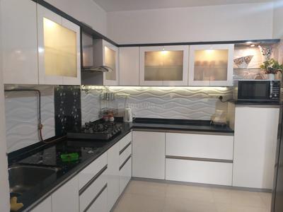 Kitchen Image of 1450 Sq.ft 3 BHK Apartment / Flat for rent in Pride Purple Ruby Park, Wakad Pune for Rs. 40000