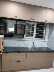 Kitchen Image of 1450 Sq.ft 3 BHK Apartment / Flat for rent in Praneeth Pranav Solitaire, Bachupally Hyderabad for Rs. 45000