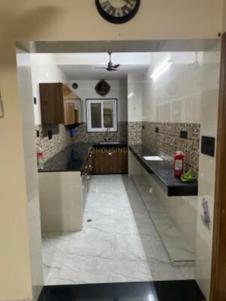 Kitchen Image of 950 Sq.ft 2 BHK Apartment / Flat for rent in Pink Apartments, Sector 18 Dwarka New Delhi for Rs. 32000