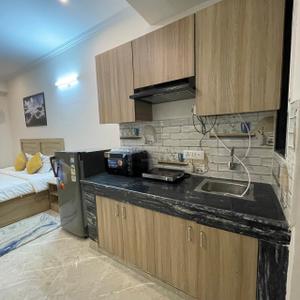 Kitchen Image of 750 Sq.ft 1 RK Studio for rent in Sector 51 Gurgaon for Rs. 30000