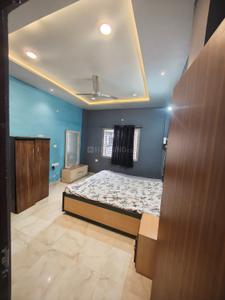 Bedroom Image of 450 Sq.ft 1 BHK Builder Floor for rent in Vijay Nagar Indore for Rs. 14000