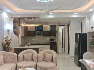 Living Room Image of 1200 Sq.ft 4 BHK Builder Floor for sale in Hastsal New Delhi for Rs. 9000000