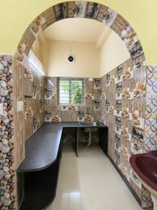 Kitchen Image of 460 Sq.ft 1 BHK Builder Floor for rent in Mohishgot Kolkata for Rs. 11000
