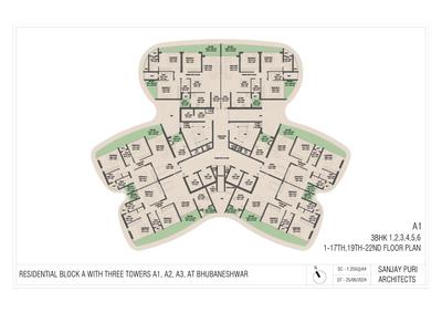 Image of 1766 Sq.ft 3 BHK Apartment / Flat for sale in Patia, Bhubaneswar for Rs. 10500000