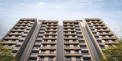 Image of 1300 Sq.ft 2 BHK Apartment / Flat for sale in Happy Uptown, Bopal, Ahmedabad for Rs. 5460000