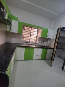 Kitchen Image of 1150 Sq.ft 2 BHK Builder Floor for rent in Vijay Nagar Indore for Rs. 25000
