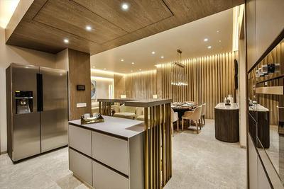 Kitchen Image of 1500 Sq.ft 1.5 BHK Independent House for rent in Arjun Pearl, Ghatlodiya Ahmedabad for Rs. 16500