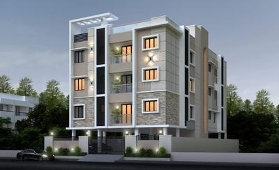 Image of 1195 Sq.ft 3 BHK Apartment / Flat for sale in Nanganallur, Chennai for Rs. 11950000