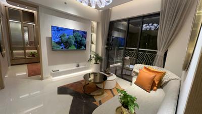Living Room Image of 1200 Sq.ft 3 BHK Apartment / Flat for sale in Lodha Casa Evergreen, Vikhroli West Mumbai for Rs. 38000000