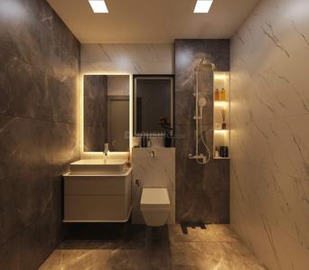 Bathroom Image of 499 Sq.ft 1 BHK Apartment / Flat for sale in Marine View, Borivali West Mumbai for Rs. 9900000