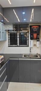 Kitchen Image of 930 Sq.ft 3 BHK Apartment / Flat for rent in Shapoorji Pallonji Houshing Complex, Rajarhat Kolkata for Rs. 26000