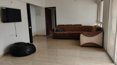 Living Room Image of 1250 Sq.ft 3 BHK Apartment / Flat for rent in VTP Leonara A and D Building, Mahalunge Pune for Rs. 41999