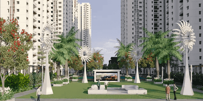 Image of 1320 Sq.ft 2 BHK Apartment / Flat for rent in Manikonda, Hyderabad for Rs. 55000