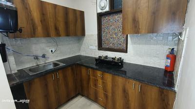 Kitchen Image of 444 Sq.ft 1 RK Studio for rent in RWA Lajpat Nagar 4 Colonies, Lajpat Nagar New Delhi for Rs. 30700