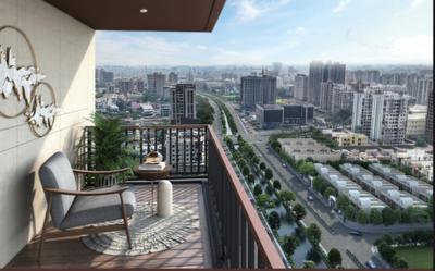 Balcony Image of 1351 Sq.ft 2 BHK Apartment / Flat for sale in Santvan Rizon, Palanpur Surat for Rs. 5600000