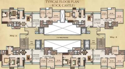 Image of 1020 Sq.ft 2 BHK Apartment / Flat for rent in Darshan Platinum Heritage, Hiranandani Estate, Thane for Rs. 45000